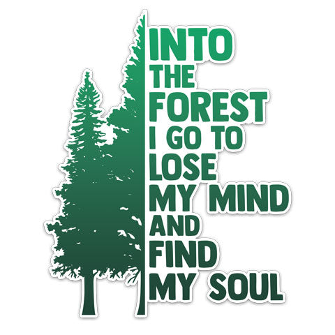 "Into The Forest" Vinyl Decal by CJ Bella Co