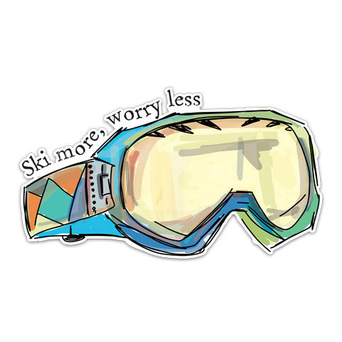 "Ski More" Vinyl Decal by CJ Bella Co