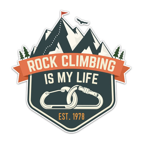"Rock Climbing" Vinyl Decal by CJ Bella Co