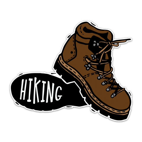 "Brown Hiking Boots" Vinyl Decal by CJ Bella Co