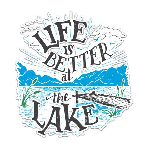 "Life Is Better At The Lake" Vinyl Decal by CJ Bella Co
