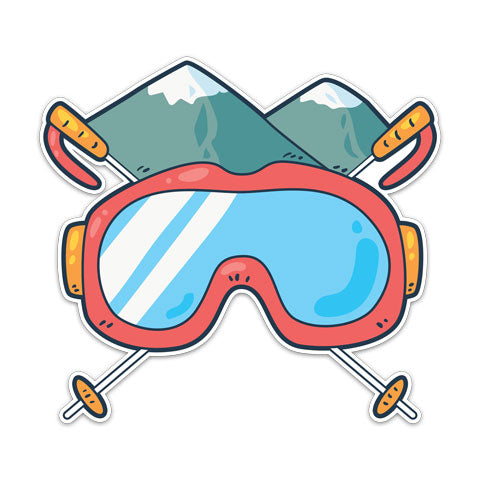 "Ski Goggles" Vinyl Decal by CJ Bella Co