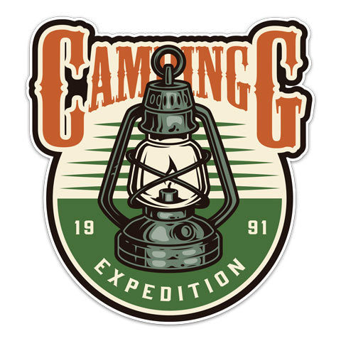 "Camping Expedition" Vinyl Decal by CJ Bella Co