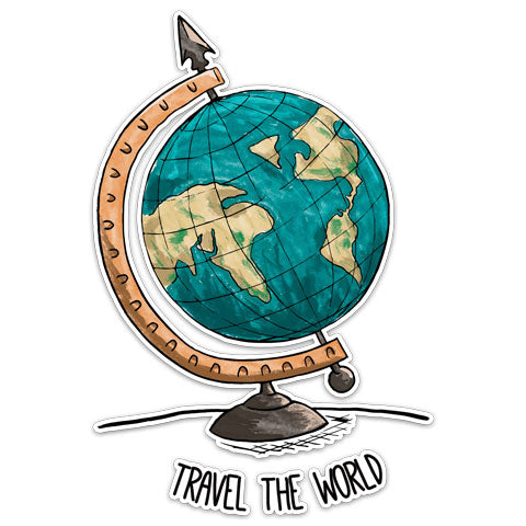 "Travel The World" Vinyl Decal by CJ Bella Co