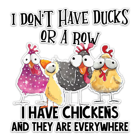 "I Don't Have Ducks" Vinyl Decal by CJ Bella Co