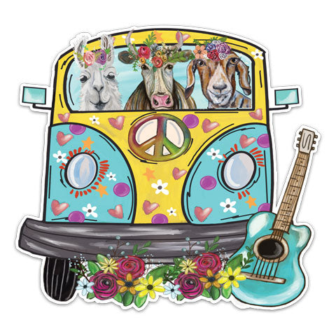 "Hippie Bus" Vinyl Decal by CJ Bella Co