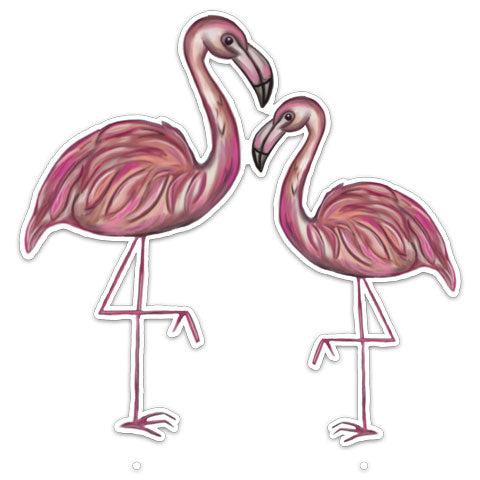 "Flamingos" Vinyl Decal by CJ Bella Co