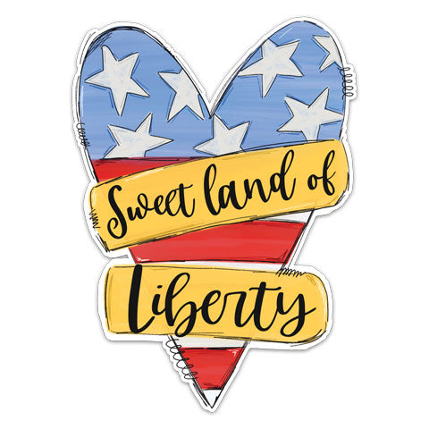 "Sweet Land Of Liberty" Vinyl Decal by CJ Bella Co