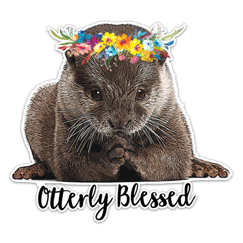 "Otterly Blessed" Vinyl Decal by CJ Bella Co
