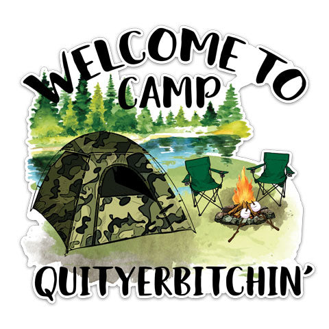 "Welcome To Camp" Vinyl Decal by CJ Bella Co