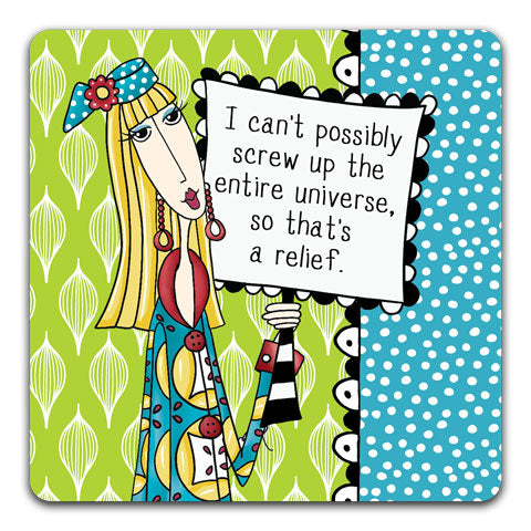 "I Can't Possibly" Dolly Mama's by Joey Drink Coaster