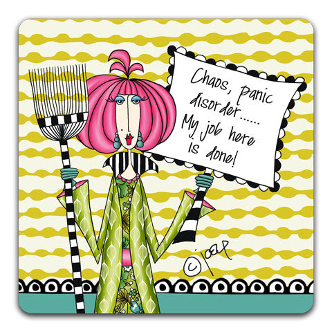 "Chaos" Dolly Mama's by Joey Drink Coaster