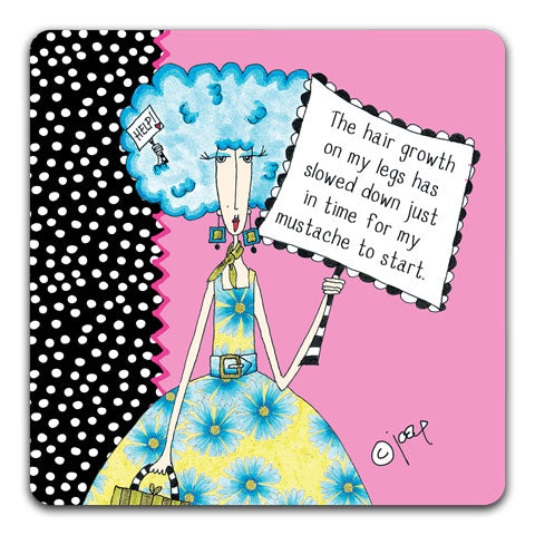 DM118-0143 The Hair Growth Drink Coaster by Dolly Mama and CJ Bella Co