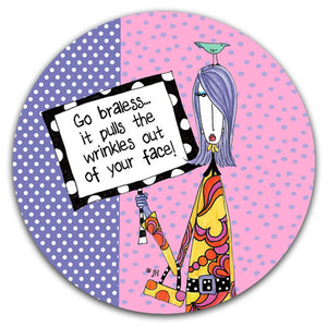 DM254-0134-Go-Braless-Rubber-Car-Coaster-Designed-and-printed-in-the-US-CJ-Bella-Co