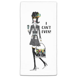 "I Can't Even" Dolly Mama's by Joey Flour Sack Towel