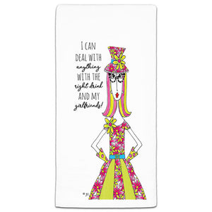 "I Can Deal With Anything" Dolly Mama's by Joey Flour Sack Towel - CJ Bella Co.