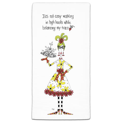 "It's Not Easy Walking" Dolly Mama's by Joey Flour Sack Towel
