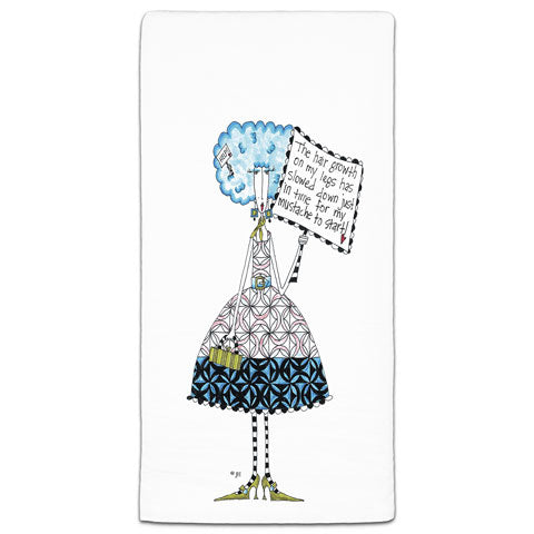 "The Hair Growth on My Legs" Dolly Mama's by Joey Flour Sack Towel - CJ Bella Co.