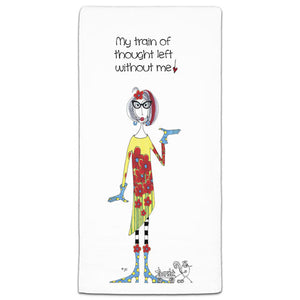 "My Train of Thought" Dolly Mama's by Joey Flour Sack Towel - CJ Bella Co.