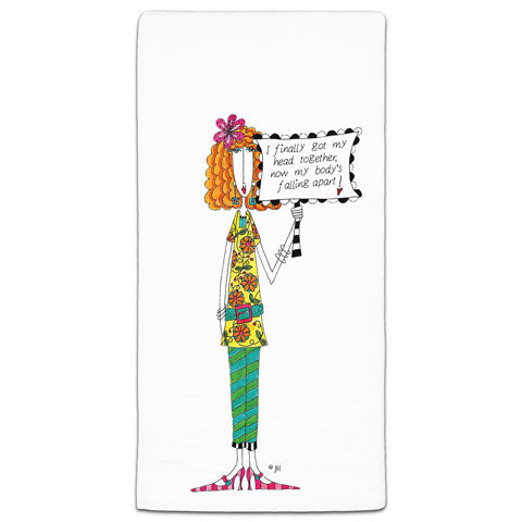 "I Finally Got My Head Together" Dolly Mama's by Joey Flour Sack Towel - CJ Bella Co.