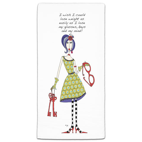 "I Wish I Could Lose Weight" Dolly Mama's by Joey Flour Sack Towel - CJ Bella Co.