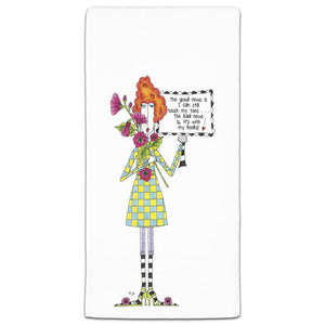 "The Good News is I Can Still Touch My Toes" Dolly Mama's by Joey Flour Sack Towel - CJ Bella Co.