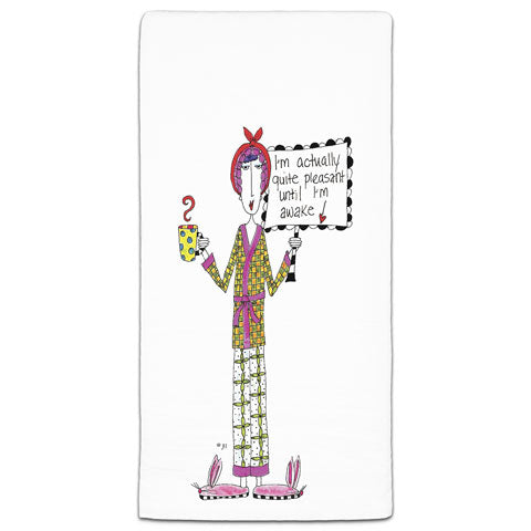 "I'm Actually Quite Pleasant" Dolly Mama's by Joey Flour Sack Towel