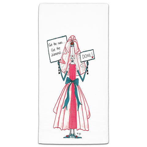 "Got the Man" Dolly Mama's by Joey Flour Sack Towel - CJ Bella Co.