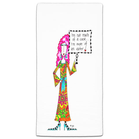 "I'm Not Much of a Cook" Dolly Mama's by Joey Flour Sack Towel