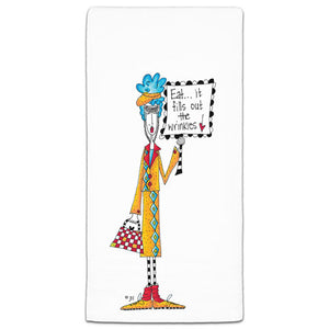 "Eat...It Fills Out the Wrinkles" Dolly Mama's by Joey Flour Sack Towel - CJ Bella Co.