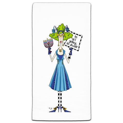 "I'm Not Yelling" Dolly Mama's by Joey Flour Sack Towel