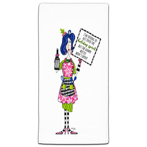 "I'm Trying To Get" Dolly Mama's by Joey Flour Sack Towel