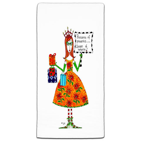 "Princess of Presents" Dolly Mama's by Joey Flour Sack Towel
