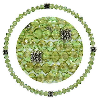 Stackin' Stones Single Bracelet - Green Tones - CJ Bella Co.