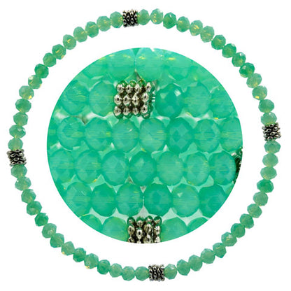 Stackin' Stones Single Bracelet - Green Tones - CJ Bella Co.