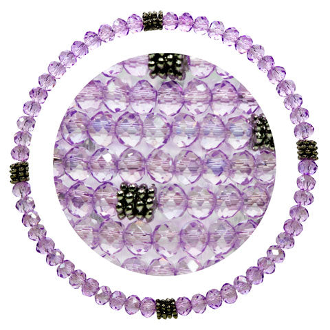 Stackin' Stones Single Bracelet - Purple Tones - CJ Bella Co.
