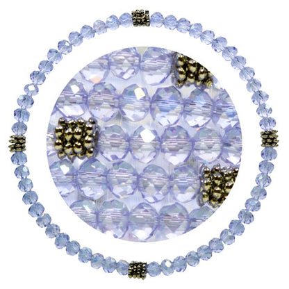 Stackin' Stones Single Bracelet - Purple Tones - CJ Bella Co.