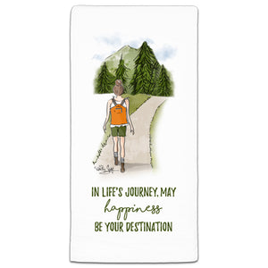 In life's Journey, may Happiness be your destination by Heather Stillufsen and CJ Bella Co