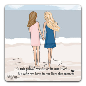 RH1-127 It's Not What We Have Drink Coaster by Rose Hill Design Studio and CJ Bella Co