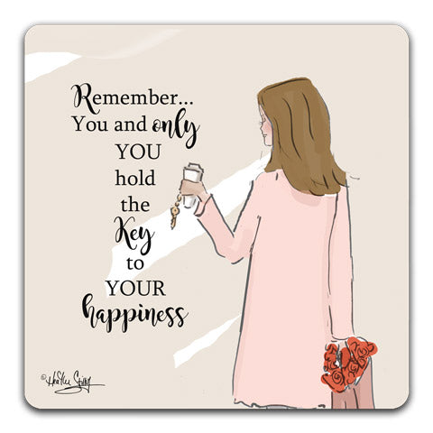 RH1-159 Remember you and only you drink coaster by Rose Hill Design Studio and CJ Bella co