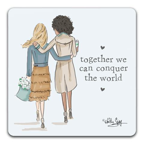 "Together We Can" Drink Coasters by Heather Stillufsen