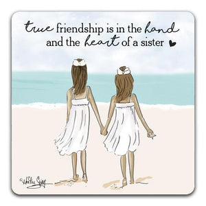 "True Friendship" Drink Coaster by Heather Stillufsen