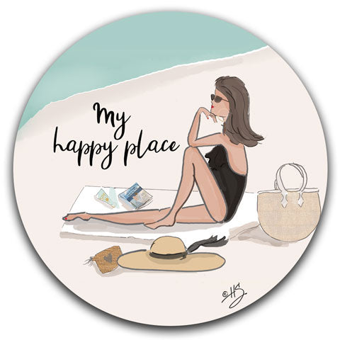 "Sometimes, You Just Have to Sit" Car Coaster by Heather Stillufsen