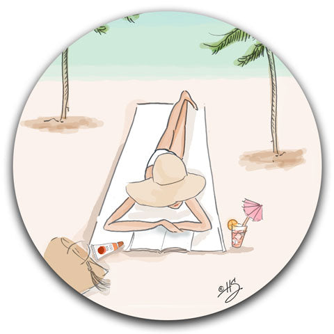"Beach Days are the Best Days" Car Coaster by Heather Stillufsen
