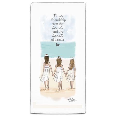 "True Friendship" Flour Sack Towel by Heather Stillufsen