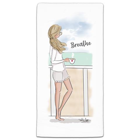 "Breath" Flour Sack Towel by Heather Stillufsen