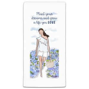 RH3-156 Plant Your Dreams flour sack towel by Heather Stillufsen and CJ Bella Co.