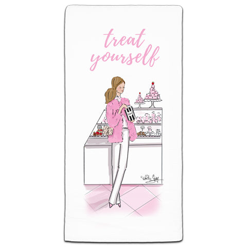 RH3-169 Treat Yourself flour sack towel by Heather Stillufsen and CJ Bella Co.