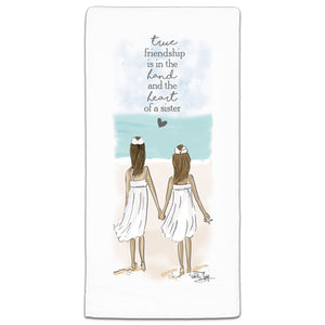 "True Friendship" Flour Sack Towel by Heather Stillufsen