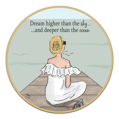 "Dream Higher" Vinyl Decal by Heather Stillufsen